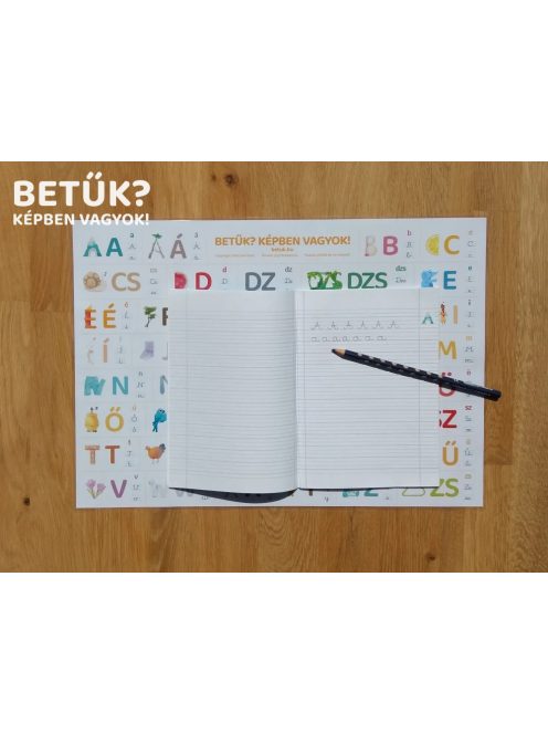 Laminált ABC könyöklő - NAGYBETŰK