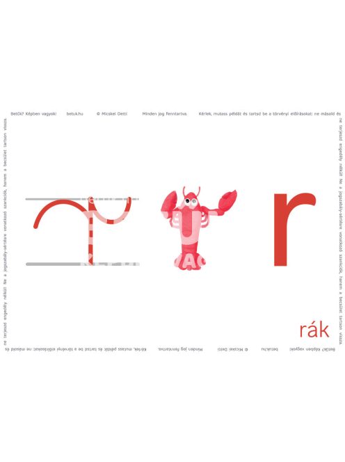 Betűk hívóképei - kisbetűk