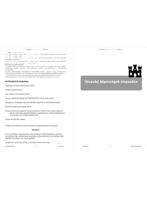 BETŰHANGOLÓ munkafüzet e-book