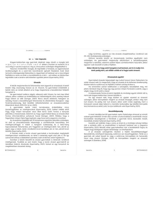 BETŰHANGOLÓ munkafüzet e-book
