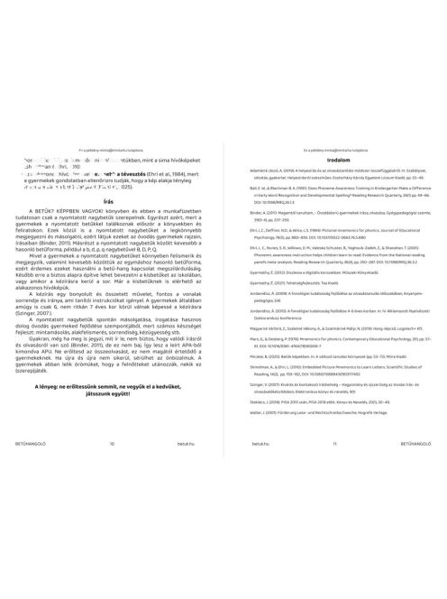BETŰHANGOLÓ munkafüzet e-book