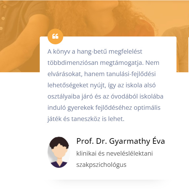 Ajánlás Prof. Dr. Gyarmathy Éva klinikai és neveléslélektani szakpszichológustól